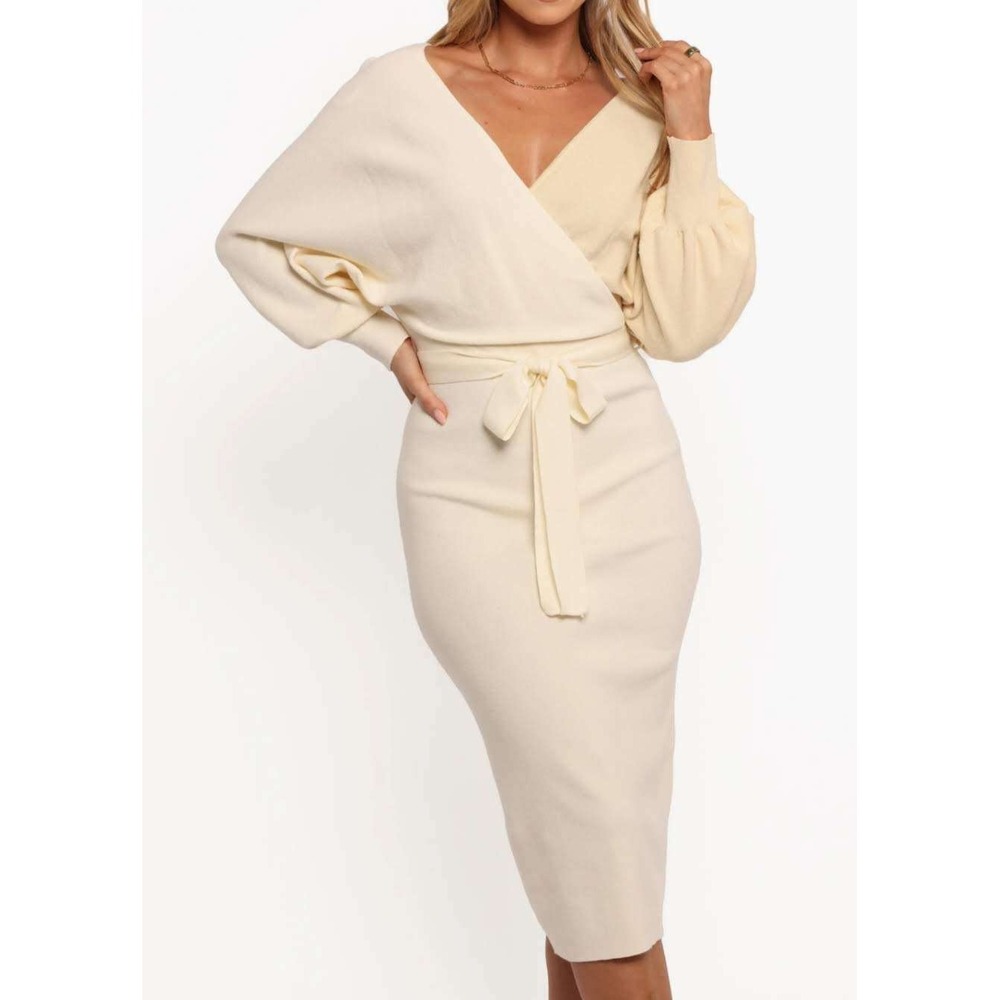 NWt Petal & Pup Nate Long Sleeve Bodycon Sweater Dress